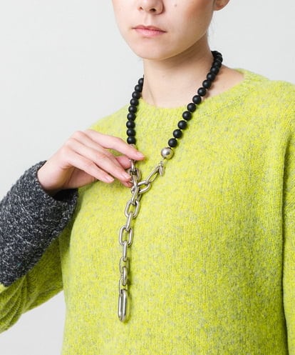 RK2CD01320  アシンメトリーネックレス/日本製