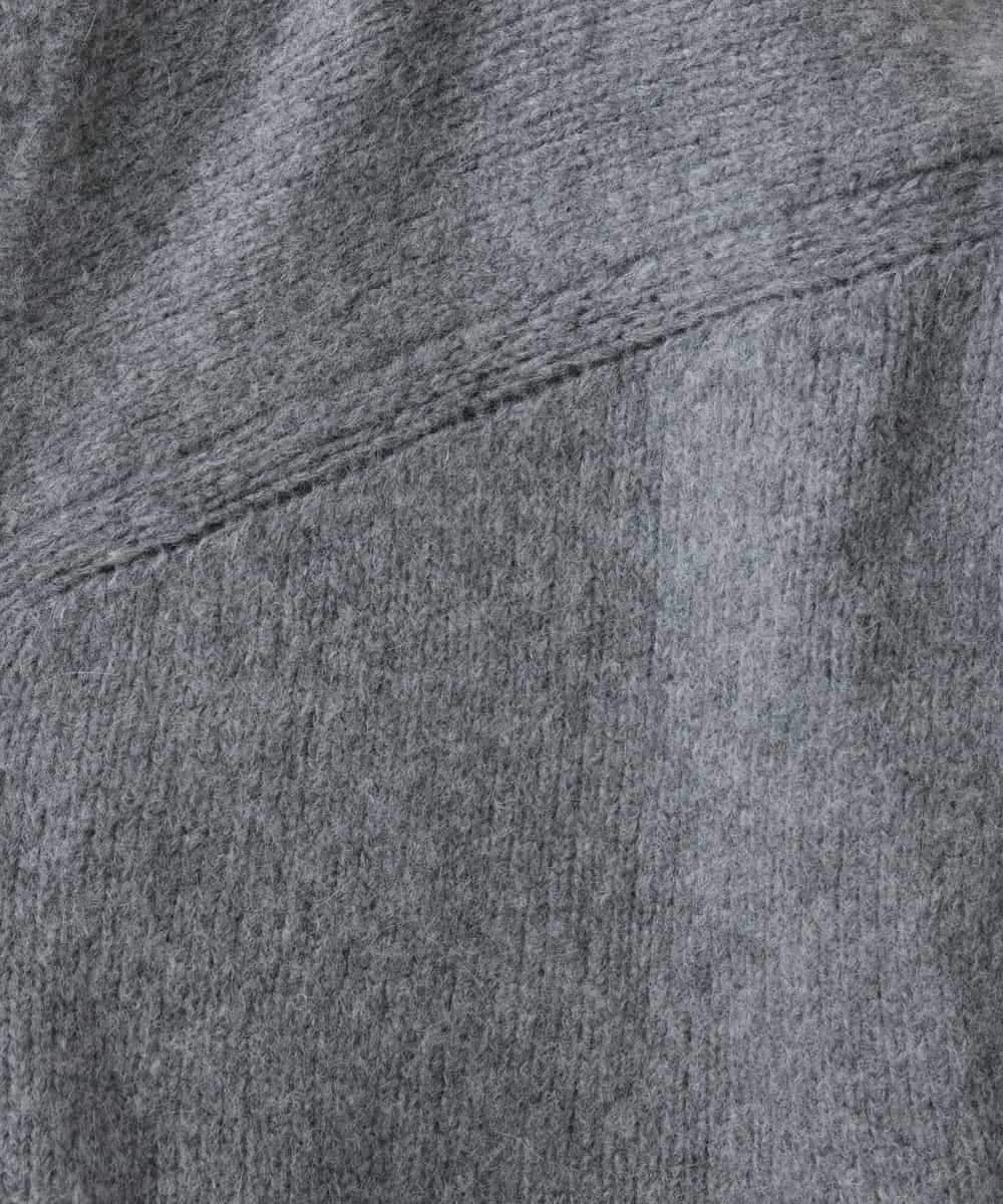 RKBAG02450 HIROKO KOSHINO(ヒロココシノ) ウォームニットデザインジレ グレー