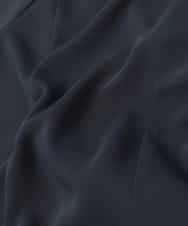 RLJDD02470 HIROKO BIS GRANDE(ヒロコ ビス グランデ) 【大きいサイズ】無地×ストライプレイヤード風ジャケット /洗える ネイビー