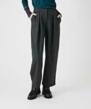 RLLAG31250 HIROKO BIS GRANDE(ヒロコ ビス グランデ) 【大きいサイズ】ジャージーカーヴィーパンツ /洗える ダークグレー