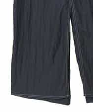 RLLJD03290 HIROKO BIS GRANDE(ヒロコ ビス グランデ) 【大きいサイズ】デニムライクツイルラップデザインパンツ /洗える ネイビー