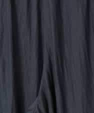 RLLJD03290 HIROKO BIS GRANDE(ヒロコ ビス グランデ) 【大きいサイズ】デニムライクツイルラップデザインパンツ /洗える ネイビー