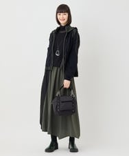 RMKAD85070 HIROKO BIS GRANDE(ヒロコ ビス グランデ) 【大きいサイズ】ハイネックシアープルオーバー /洗濯機で洗える ネイビー