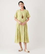 RP2HE03080 HIROKO BIS(ヒロコ ビス) ウッドアクリルジョイントネックレス カーキ