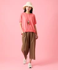 RP2HE03080 HIROKO BIS(ヒロコ ビス) ウッドアクリルジョイントネックレス カーキ