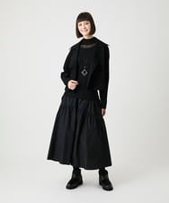 RP2LE12080 HIROKO BIS(ヒロコ ビス) スクエア樹脂ネックレス ブラック