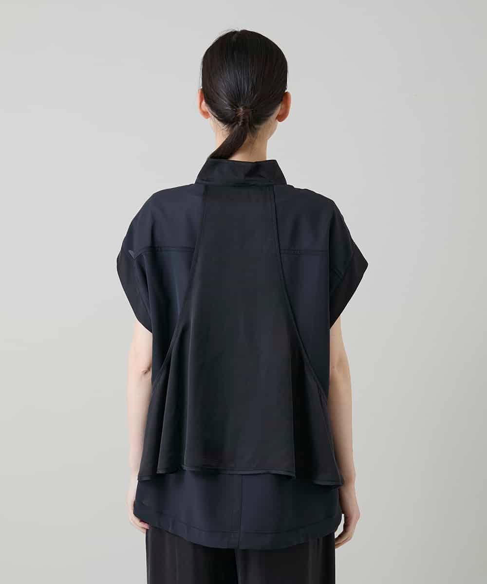 RSDGD09470 TRUNK HIROKO KOSHINO(ヒロココシノ) バックフレアジョイントデザインベスト ダークグレー