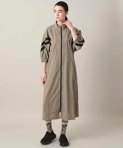 RSEFD11640 TRUNK HIROKO KOSHINO 配色ラインフロントジップワンピース