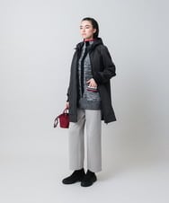 RSFAG10540 TRUNK HIROKO KOSHINO(ヒロココシノ) 杢調ハイネックニットプルオーバー ダークグレー