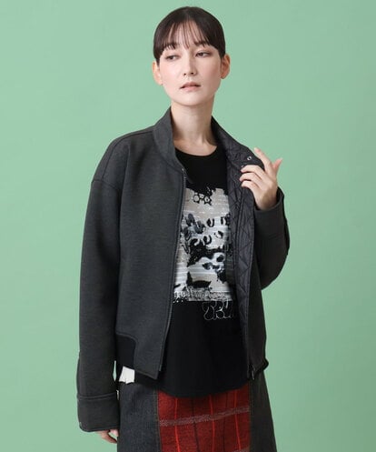 RSJAG02590 TRUNK HIROKO KOSHINO ダンボールニットブルゾン