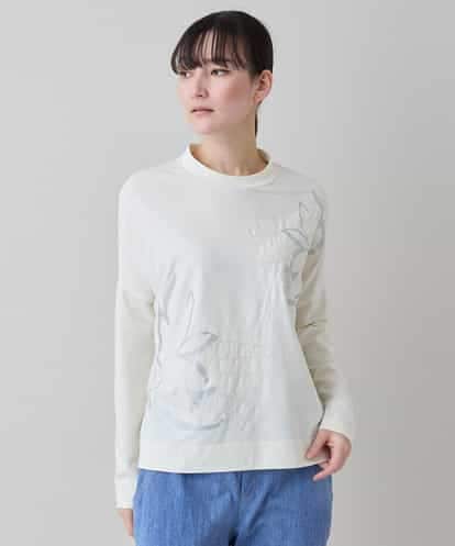 RSKEE28330 TRUNK HIROKO KOSHINO コラージュモチーフベア天竺プルオーバー /日本製/洗える