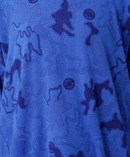 RSKGF30360 TRUNK HIROKO KOSHINO(ヒロココシノ) ドット×迷彩モチーフデザインプルオーバー /日本製/洗える ブルー