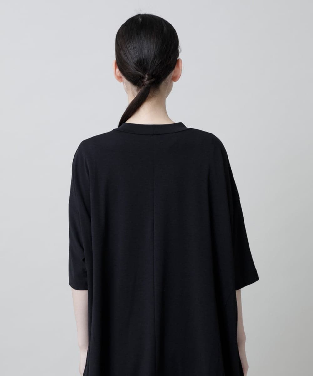 RSKGF52360 TRUNK HIROKO KOSHINO(ヒロココシノ) 【WEB/京王百貨店新宿店限定】アートモチーフベア天竺チュニック /日本製/洗える ブラック