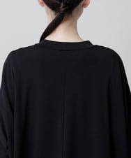 RSKGF52360 TRUNK HIROKO KOSHINO(ヒロココシノ) 【WEB/京王百貨店新宿店限定】アートモチーフベア天竺チュニック /日本製/洗える ブラック