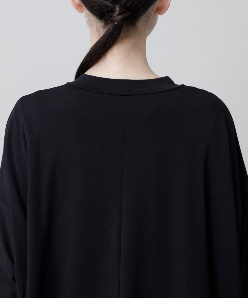RSKGF52360 TRUNK HIROKO KOSHINO(ヒロココシノ) 【WEB/京王百貨店新宿店限定】アートモチーフベア天竺チュニック /日本製/洗える ブラック