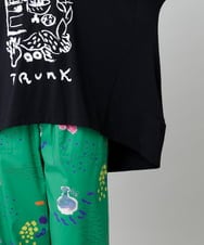 RSKGF52360 TRUNK HIROKO KOSHINO(ヒロココシノ) 【WEB/京王百貨店新宿店限定】アートモチーフベア天竺チュニック /日本製/洗える ブラック