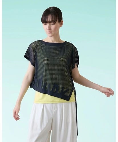 RSKHE02390 TRUNK HIROKO KOSHINO アシンメトリープリモーディアルベスト/日本製/洗える