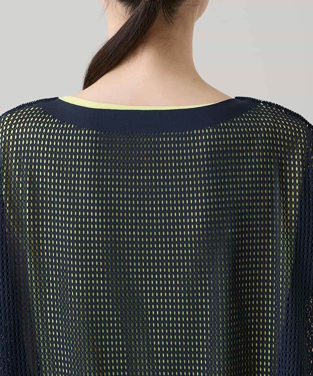 RSKHE02390 TRUNK HIROKO KOSHINO(ヒロココシノ) アシンメトリープリモーディアルベスト/日本製/洗える ネイビー