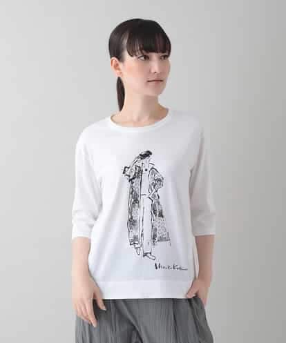 RSKIC10330 TRUNK HIROKO KOSHINO デザイン画プリントカットソー /日本製/洗える