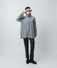 RSLAD18390 TRUNK HIROKO KOSHINO(ヒロココシノ) レザーライクスリムパンツ/洗える ブラック