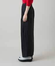 RSLGD11390 TRUNK HIROKO KOSHINO(ヒロココシノ) サテンワイドパンツ ダークグレー