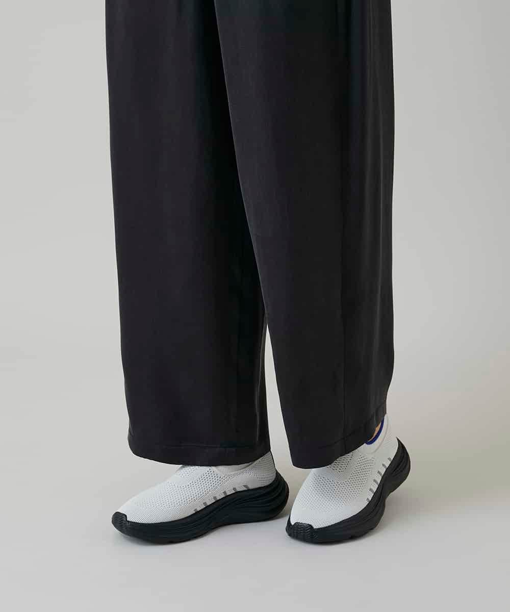 RSLGD11390 TRUNK HIROKO KOSHINO(ヒロココシノ) サテンワイドパンツ ダークグレー