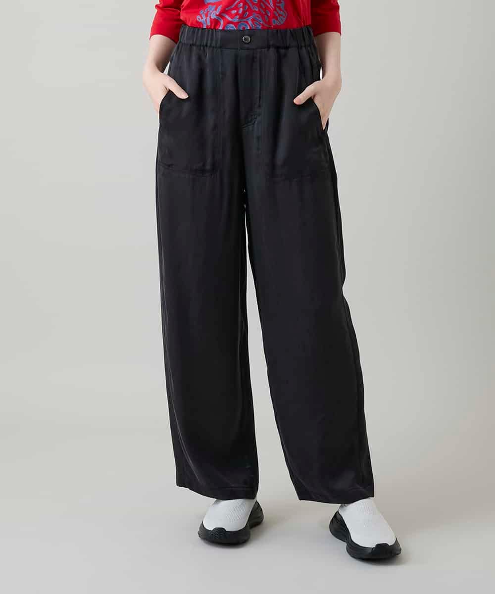 RSLGD11390 TRUNK HIROKO KOSHINO サテンワイドパンツ