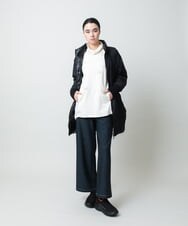 RSPCD10490 TRUNK HIROKO KOSHINO(ヒロココシノ) ハートモチーフドッキングデザインチュニック /日本製/洗える ブラック