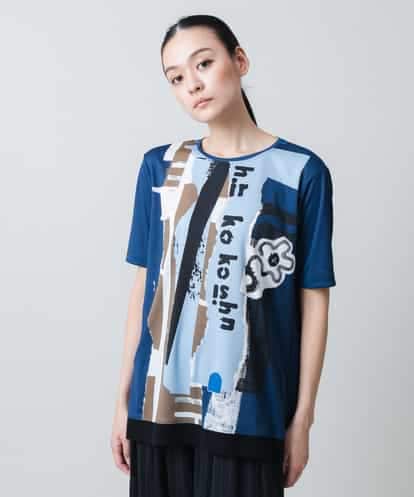 RSPGC72300 TRUNK HIROKO KOSHINO 【WEB/京王百貨店新宿店限定】コラージュプリントデザインプルオーバー/日本製/洗える