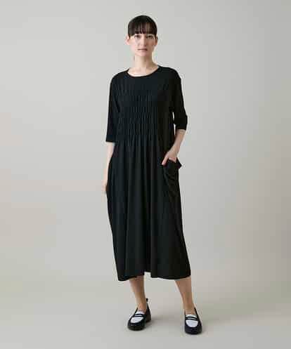 RSPGF51490 TRUNK HIROKO KOSHINO ギャザーアウトポケットワンピース