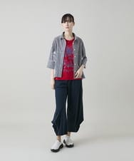 RSQGD18360 TRUNK HIROKO KOSHINO(ヒロココシノ) コットンジャージーボリュームパンツ/洗える ネイビー
