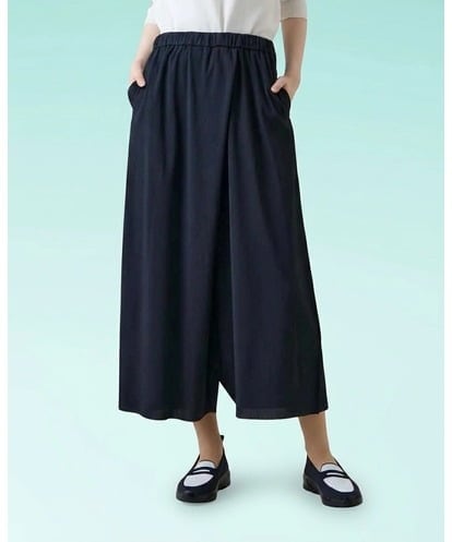 RSQHE03560 TRUNK HIROKO KOSHINO プリモーディアルサルエルタックパンツ/日本製/洗える