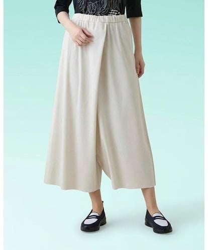 RSQHE03560 TRUNK HIROKO KOSHINO プリモーディアルサルエルタックパンツ/日本製/洗える