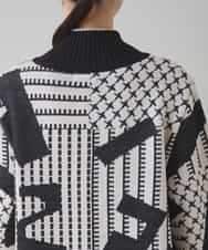 RSSAD07690 TRUNK HIROKO KOSHINO(ヒロココシノ) 【ベージュ：WEB/京王百貨店新宿店限定カラー】フロントジップニットコート/日本製/洗える ブラック