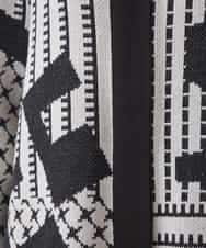 RSSAD07690 TRUNK HIROKO KOSHINO(ヒロココシノ) 【ベージュ：WEB/京王百貨店新宿店限定カラー】フロントジップニットコート/日本製/洗える ブラック