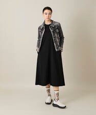 RSTFF20590 TRUNK HIROKO KOSHINO(ヒロココシノ) 【WEB/京王百貨店新宿店限定】立体ストレッチデニムジャケット /日本製/洗える ブラック