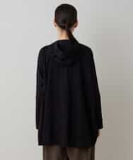 RSTLC71390 TRUNK HIROKO KOSHINO(ヒロココシノ) 【WEB/京王百貨店新宿店限定】切り替えパターンダブルジップパーカー/日本製/洗える ブラック