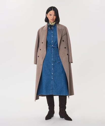 VZEAG02480 TARA JARMON ライトウォッシュドデニムドレス