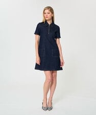 VZEGD04500 TARA JARMON(タラ ジャーモン) ジッパーデニムドレス ネイビー