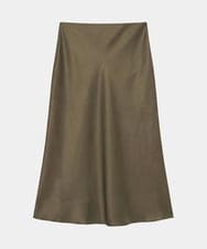VZHAG17450 TARA JARMON(タラ ジャーモン) サテンソフトマーメイドスカート カーキ