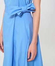 VZHGD70430 TARA JARMON(タラ ジャーモン) リボンポプリンスカート スカイブルー
