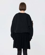 VZKAD22420 TARA JARMON(タラ ジャーモン) コットンフリーススウェット ブラック