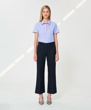 VZLGD04450 TARA JARMON(タラ ジャーモン) グレインドプードルパンツ ミッドナイトブルー
