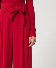VZLGD06430 TARA JARMON(タラ ジャーモン) リボンクレープパンツ レッド
