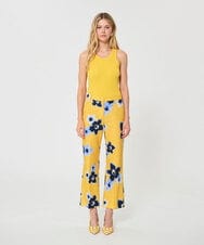 VZLGD23490 TARA JARMON(タラ ジャーモン) ペチュニアミラージュキャンバスパンツ ミモザイエロー
