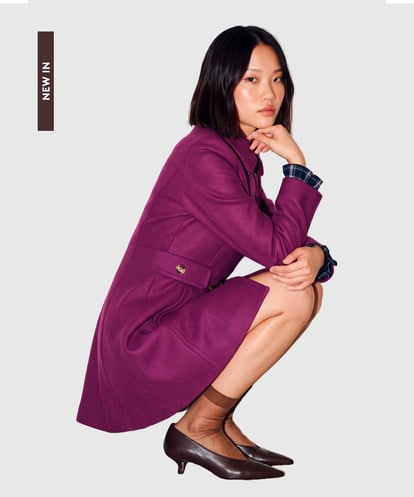 VZUAG05750 TARA JARMON ウールメルトンクラシカルコート