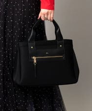 ZM5AH30080 al'aise modulation(アレーズモジュレーション) 【2WAY】スクエアデザイントートバッグ ブラック