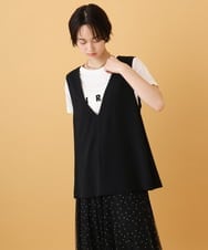 ZMDIE02130 al'aise modulation(アレーズモジュレーション) Vフロントデザインベスト ブラック