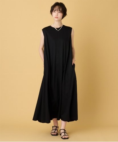 ZMEIE05129  Aラインジャージーワンピース