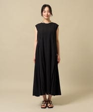 ZMEIE18150 al'aise modulation(アレーズモジュレーション) 【洗える】タックプリーツワンピース ブラック